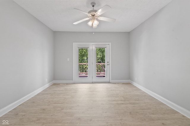 11226 Blackwalnut Pt, Indianapolis, IN 46236 - unfurnished room with ceiling fan, light wood-style flooring, and baseboards