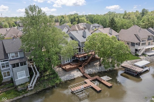 11226 Blackwalnut Pt, Indianapolis, IN 46236 - aerial view of residential area featuring a large body of water