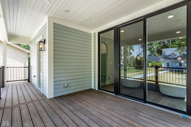 5682 Broadway St, Indianapolis, IN 46220 - view of wooden terrace