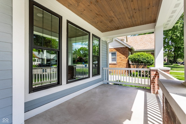 5682 Broadway St, Indianapolis, IN 46220 - view of patio with a porch