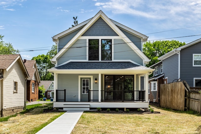 5682 Broadway St, Indianapolis, IN 46220 - view of front of home with a porch and roof with shingles