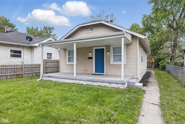 2030 Houston St, Indianapolis, IN 46218 - rear view of house featuring covered porch