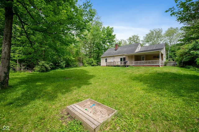 7910 N College Ave, Indianapolis, IN 46240 - view of green lawn with a vegetable garden