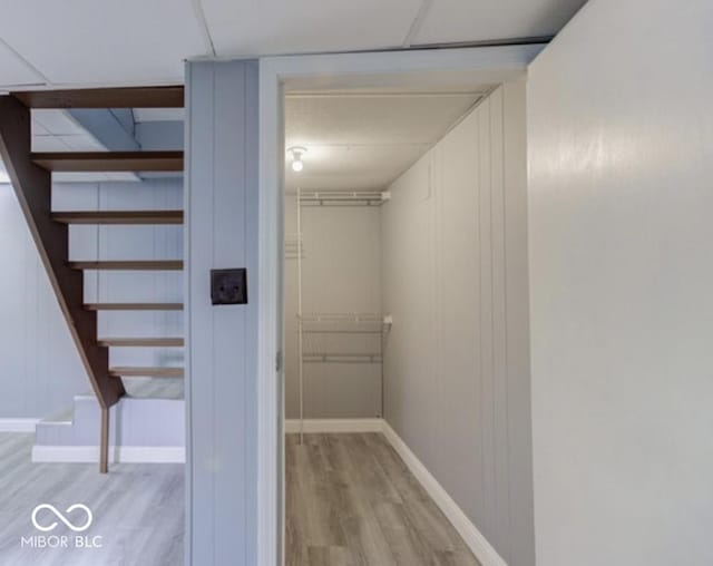3342 Foltz St, Indianapolis, IN 46221 - walk in closet featuring light wood-type flooring