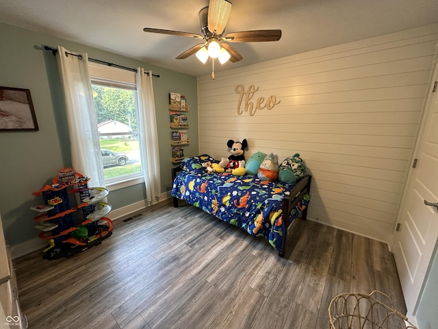 29 Victory, Coatesville, IN 46121 - bedroom with wood finished floors and ceiling fan
