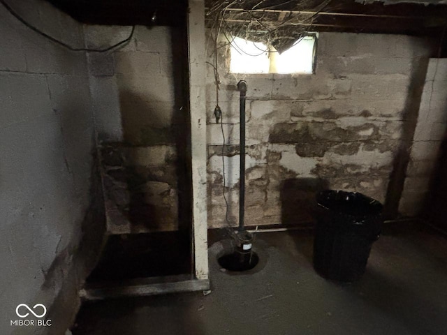 view of basement
