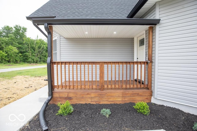 6805 N Base Rd, North Vernon, IN 47265 - view of wooden porch