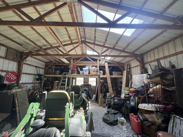 216 E Wabash St, Wingate, IN 47994 - garage featuring metal wall