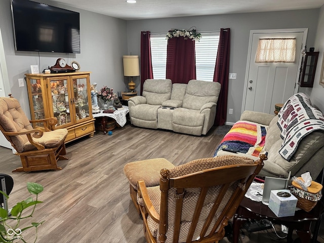 346 W N St, Gosport, IN 47433 - living area featuring wood finished floors