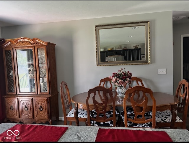346 W N St, Gosport, IN 47433 - dining area featuring baseboards
