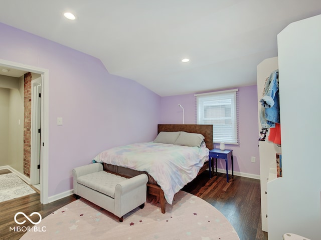 3659 Watson Rd, Indianapolis, IN 46205 - bedroom with wood finished floors, baseboards, and recessed lighting