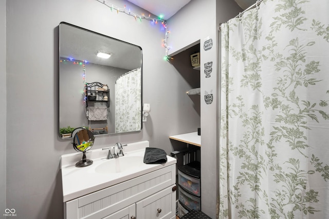 bathroom featuring vanity