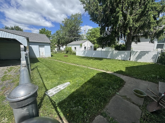 144 S 7th Ave, Beech Grove, IN 46107 - view of yard featuring an outdoor structure
