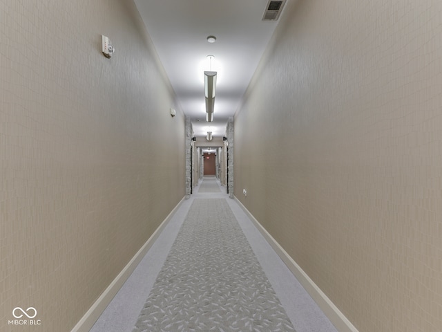 222 N E St Unit 103, Indianapolis, IN 46204 - hallway featuring carpet flooring