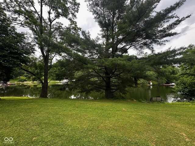 7114 Locust Lake W Dr, Spencer, IN 47460 - view of green lawn with a water view