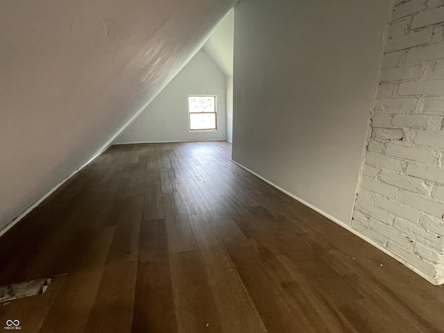 1164 Groff Ave, Indianapolis, IN 46222 - additional living space featuring lofted ceiling and dark wood finished floors