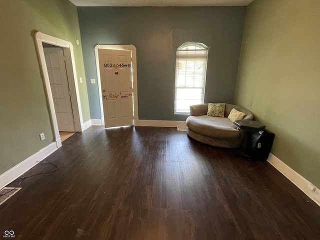 1164 Groff Ave, Indianapolis, IN 46222 - living area with wood finished floors and baseboards
