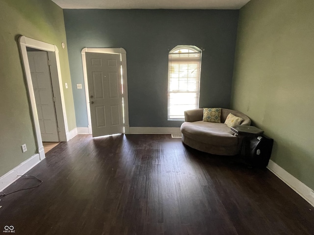 1164 Groff Ave, Indianapolis, IN 46222 - living area with wood finished floors and baseboards