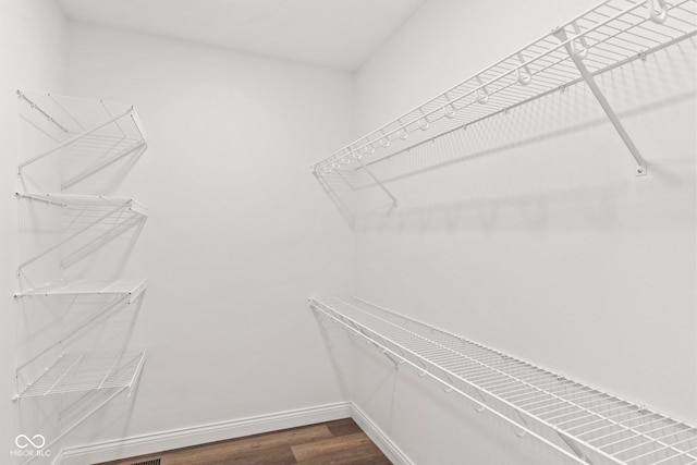 5003 W 900 N, Dupont, IN 47231 - spacious closet with dark wood-style flooring
