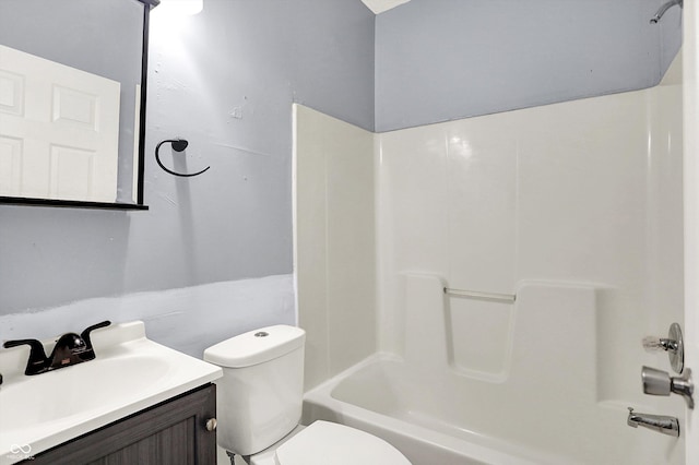3109 E St Joseph St, Indianapolis, IN 46201 - bathroom featuring toilet, vanity, and washtub / shower combination