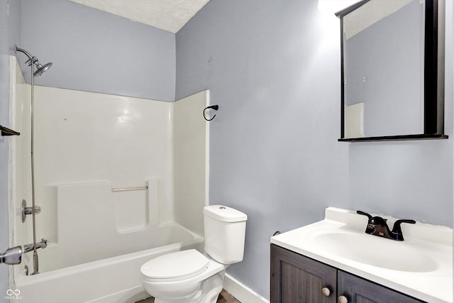 3109 E St Joseph St, Indianapolis, IN 46201 - bathroom with toilet, vanity, and shower / tub combination