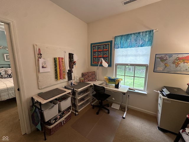 5486 Lipizzan Ln, Plainfield, IN 46168 - carpeted office featuring baseboards