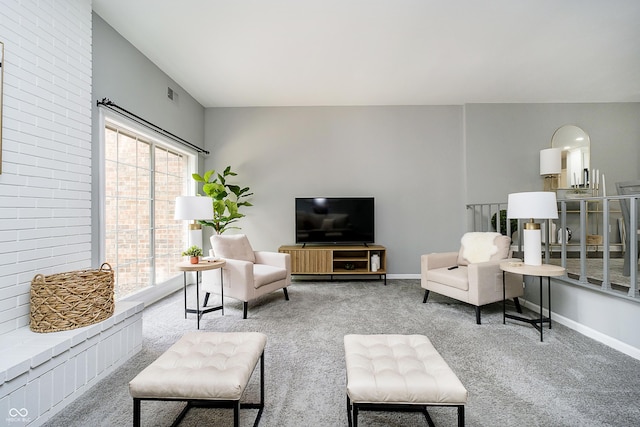 3852 Knollton Rd Unit 3852, Indianapolis, IN 46228 - living area featuring carpet floors and baseboards