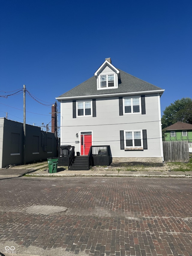 1128 S Pennsylvania St, Indianapolis, IN 46225 - view of front facade with fence