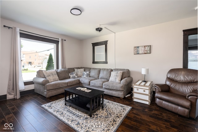 2215 S Delaware St, Indianapolis, IN 46225 - living area with wood-type flooring