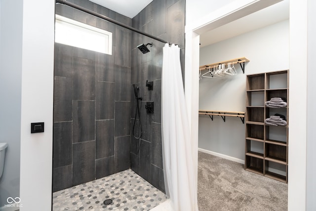 2215 S Delaware St, Indianapolis, IN 46225 - full bath featuring a stall shower and a walk in closet