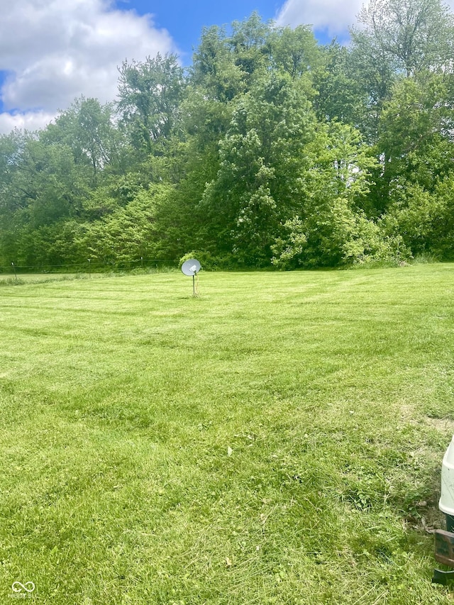 view of grassy yard