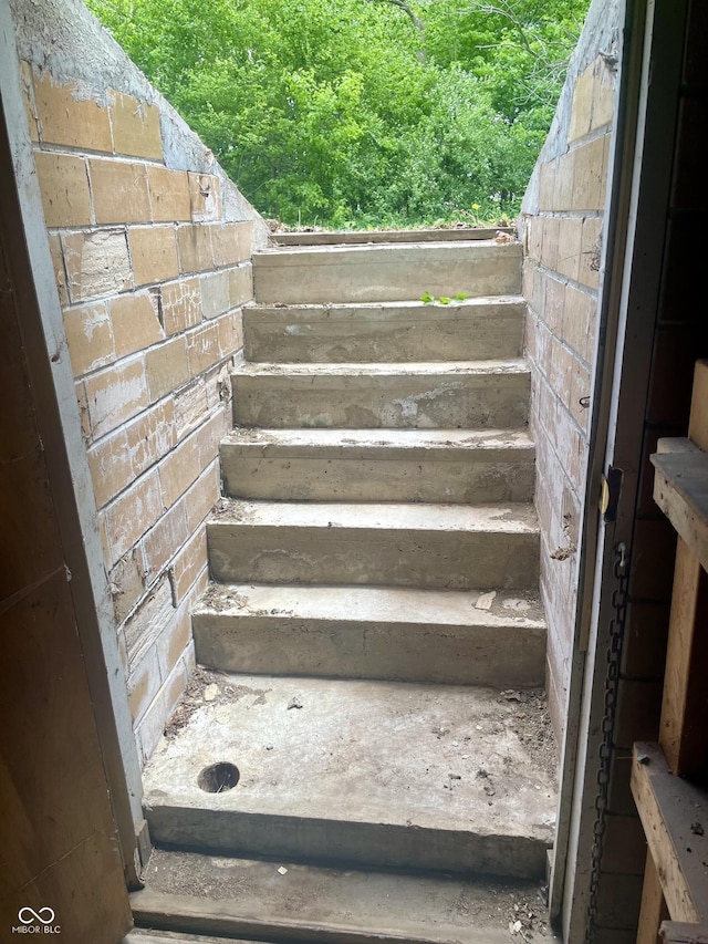 view of stairs