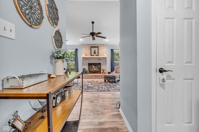 1104 Briarwood Dr, Brownsburg, IN 46112 - corridor featuring light wood-style floors and baseboards