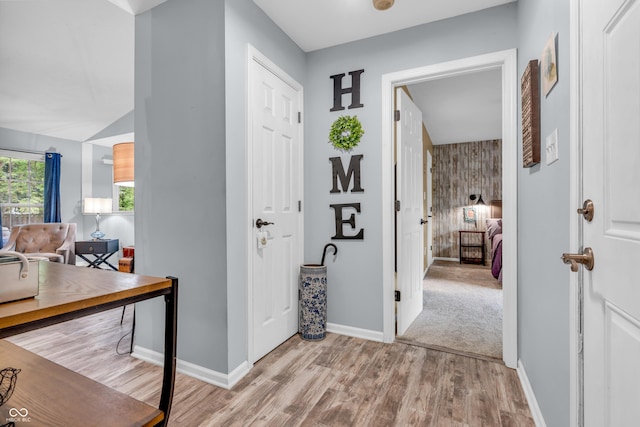 1104 Briarwood Dr, Brownsburg, IN 46112 - corridor with light wood-style flooring and baseboards