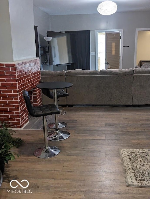 2968 N Arsenal Ave, Indianapolis, IN 46218 - living room featuring wood finished floors