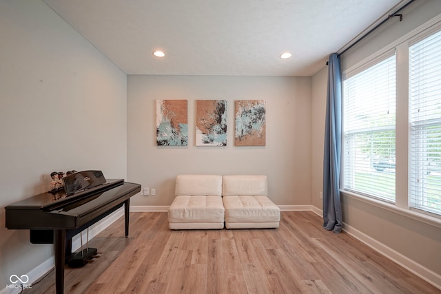 548 Gosford Ct, Westfield, IN 46074 - sitting room featuring light wood-style flooring and recessed lighting