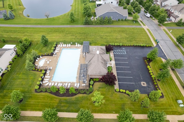 548 Gosford Ct, Westfield, IN 46074 - drone / aerial view of a pool