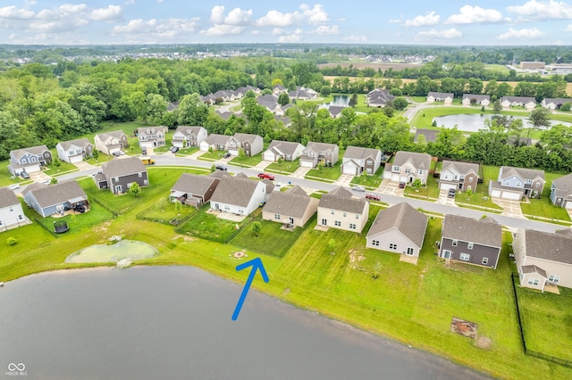 10731 Jimmy Lake Dr, Indianapolis, IN 46239 - aerial perspective of suburban area featuring a large body of water