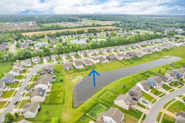 10731 Jimmy Lake Dr, Indianapolis, IN 46239 - aerial view of residential area featuring a large body of water