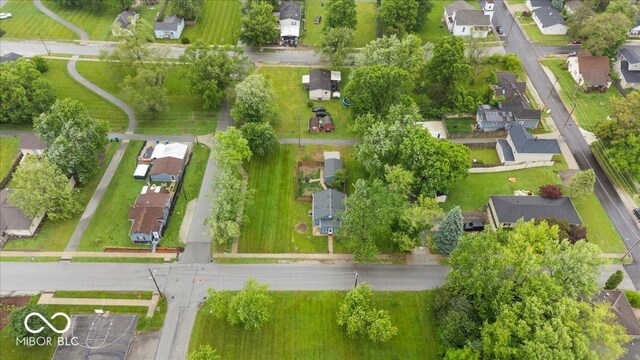 450 Historic Pleasant St, Noblesville, IN 46060 - aerial view of property and surrounding area featuring nearby suburban area