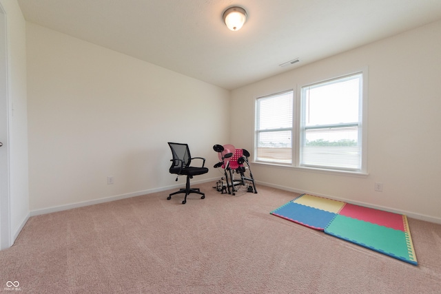 4712 Clairmont Dr, Columbus, IN 47203 - workout room with carpet and baseboards