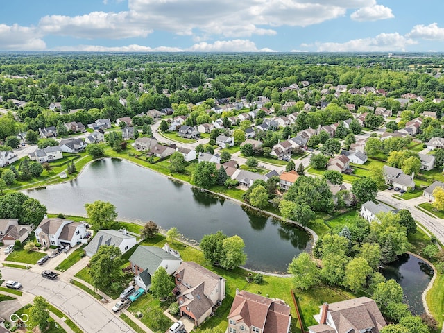 7970 Cobblesprings Dr, Avon, IN 46123 - aerial perspective of suburban area with a large body of water