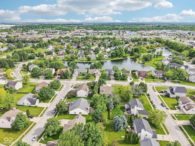 7970 Cobblesprings Dr, Avon, IN 46123 - aerial perspective of suburban area featuring a nearby body of water