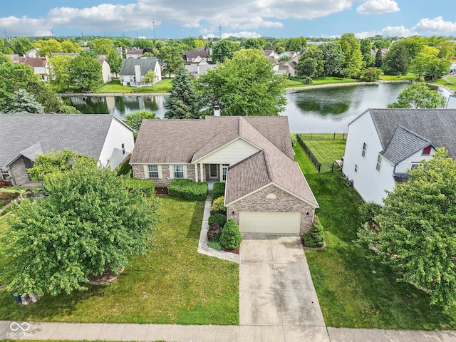 7970 Cobblesprings Dr, Avon, IN 46123 - aerial perspective of suburban area with a nearby body of water