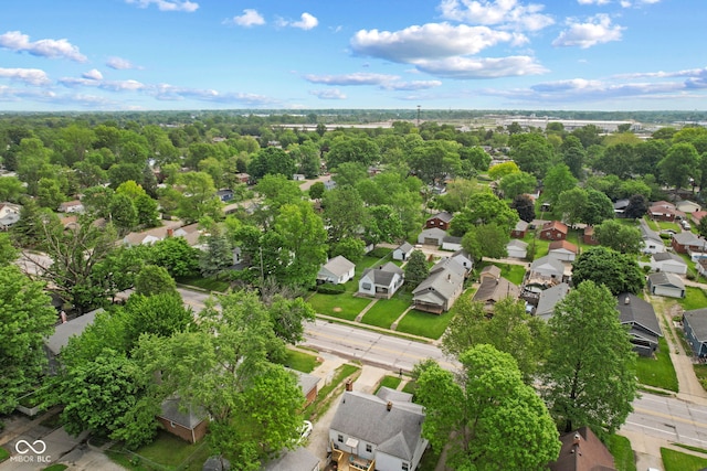 aerial perspective of suburban area