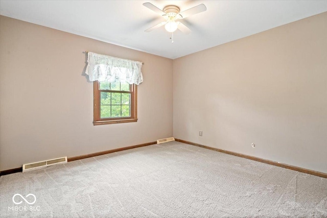 659 Carson Ct, Carmel, IN 46033 - unfurnished room with carpet floors, a ceiling fan, and baseboards
