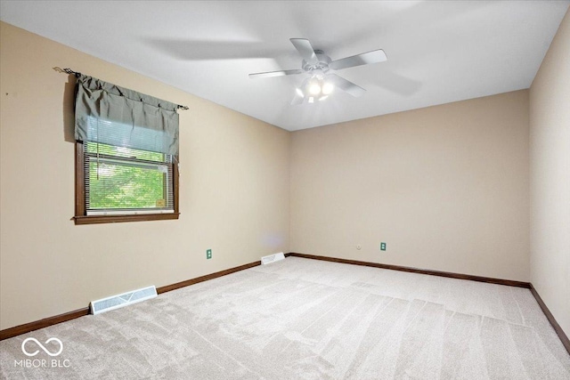 659 Carson Ct, Carmel, IN 46033 - unfurnished room featuring light colored carpet, baseboards, and a ceiling fan