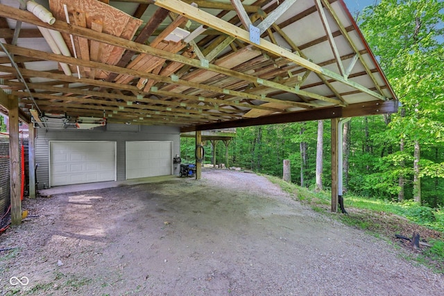 6804 Erika Ln, Nashville, IN 47448 - garage featuring a detached garage