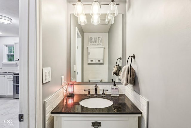 6804 Erika Ln, Nashville, IN 47448 - half bathroom with vanity