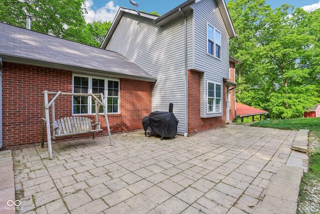6804 Erika Ln, Nashville, IN 47448 - view of patio / terrace with a grill